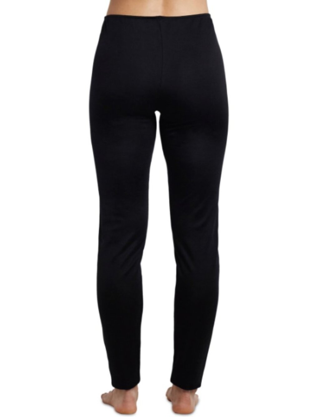 Cuddl Duds Women's Climatesmart Mid-Rise Leggings - Black - Picture 2 of 4